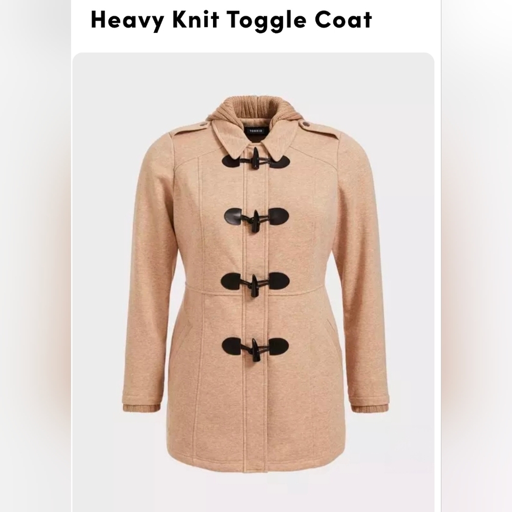 Heavy Knit Toggle Coat